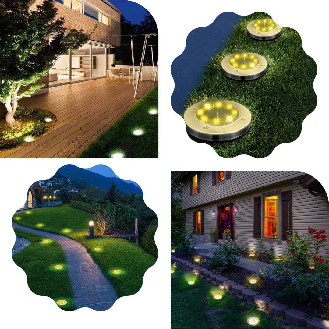 Solar Ground Light (4pcs)