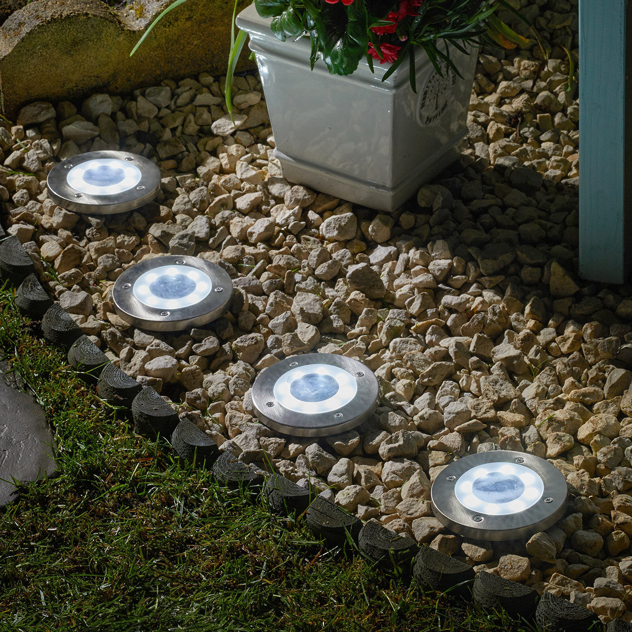 Solar Ground Light (4pcs)