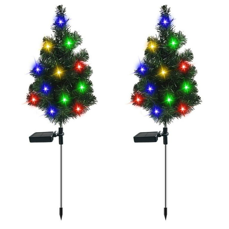 2-Pack Christmas Solar Tree