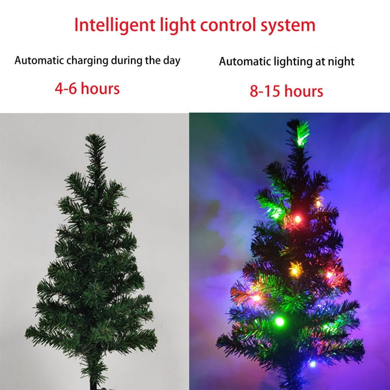 2-Pack Christmas Solar Tree