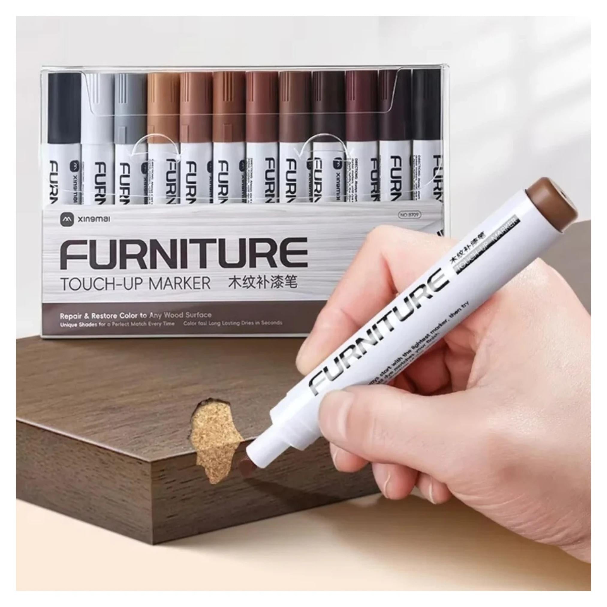 Furniture Scratch Repair Pen (Set of 12)