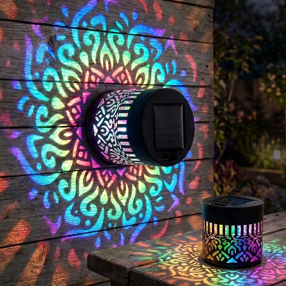 Solar Mandala Wall Lights (2 pcs)
