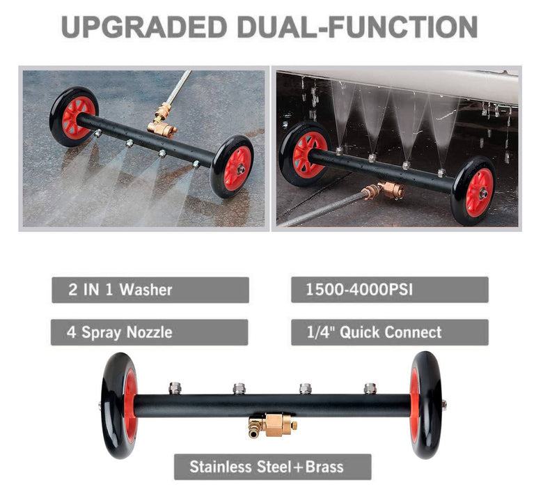 2-in-1 Pressure Washer Surface Cleaner