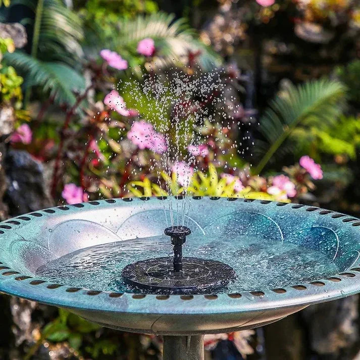 Solar Powered Water Fountain