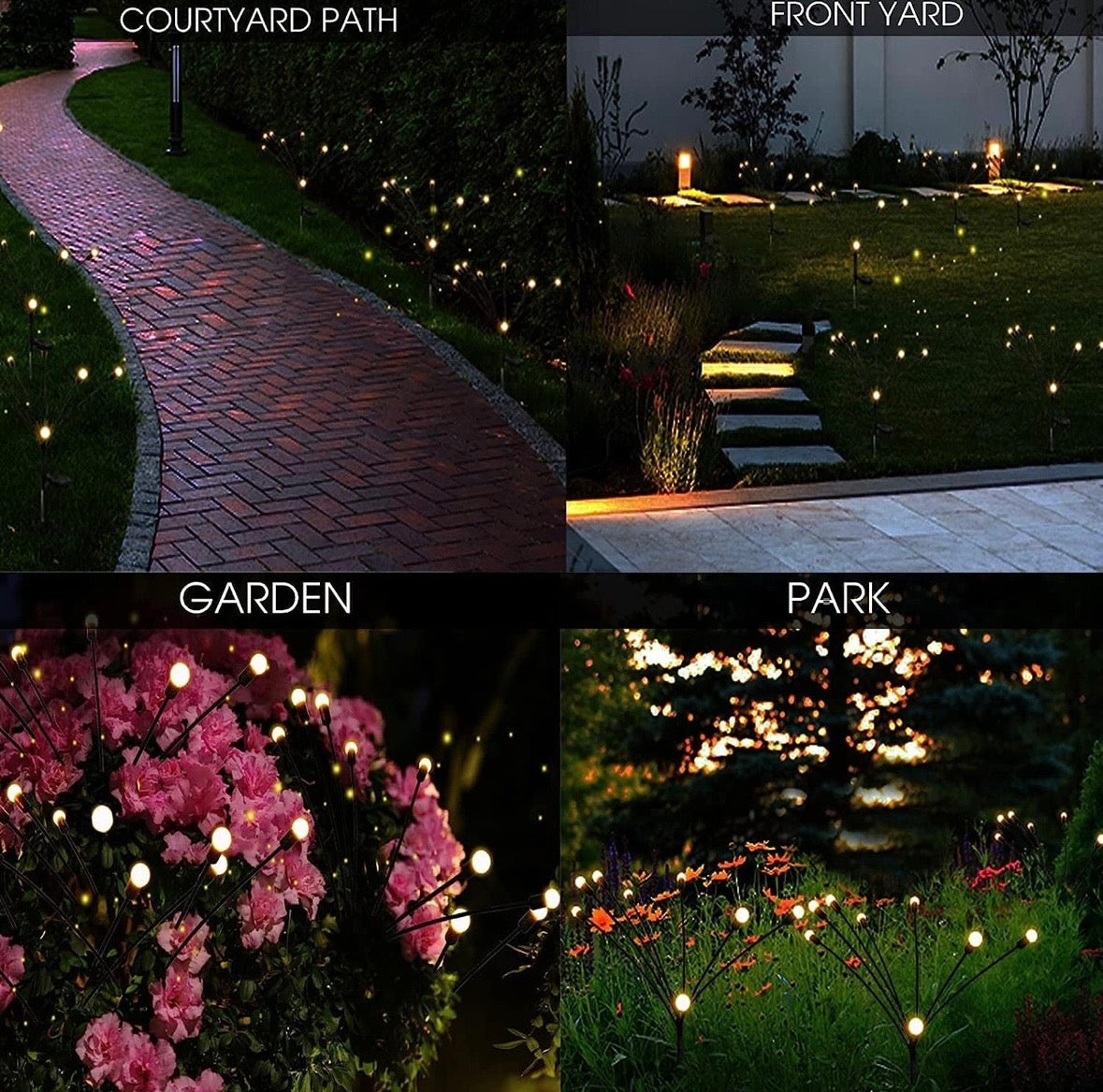 Set Of 2 Solar Firefly Lights (2 PCS)