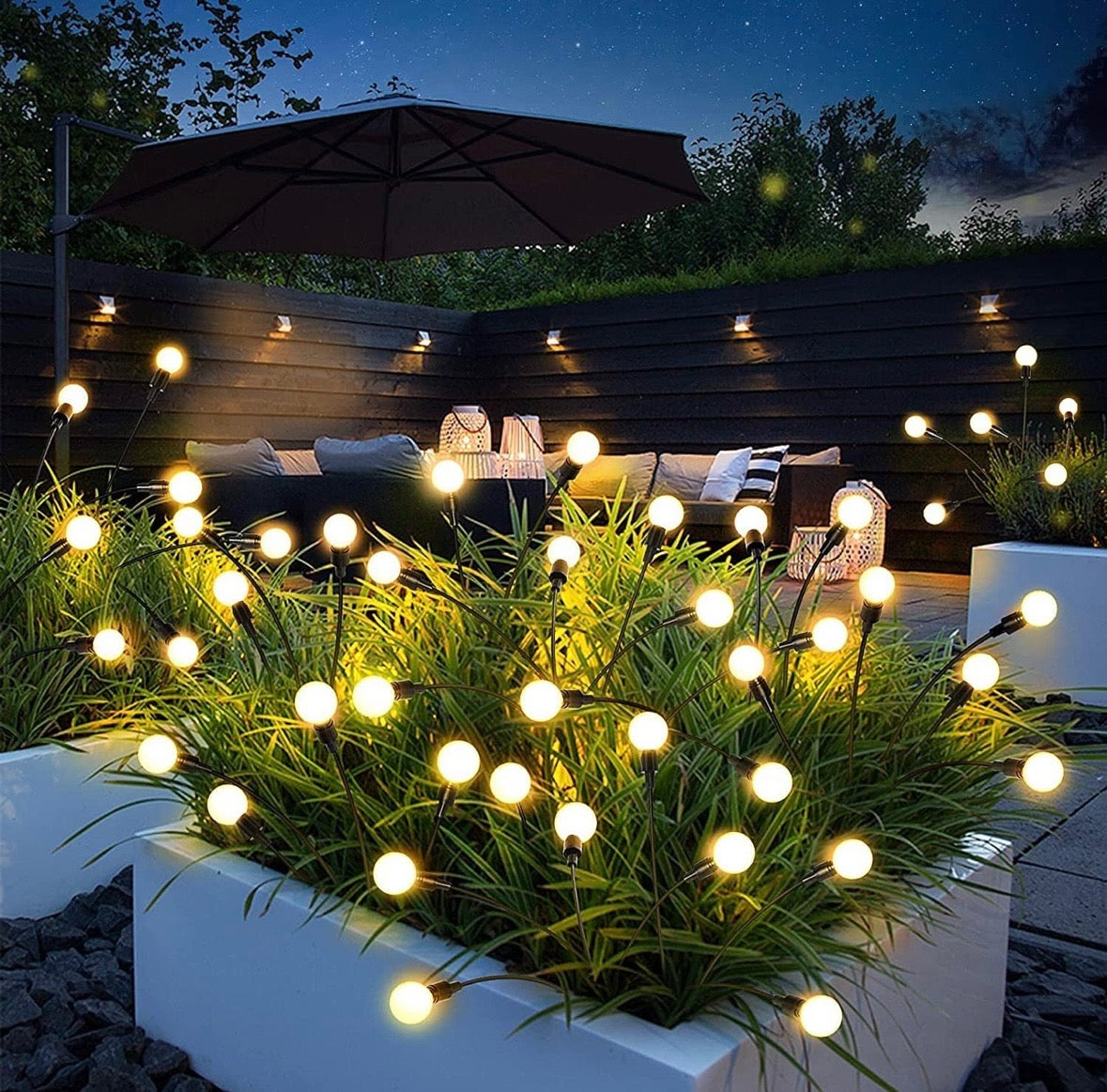 Set Of 2 Solar Firefly Lights (2 PCS)