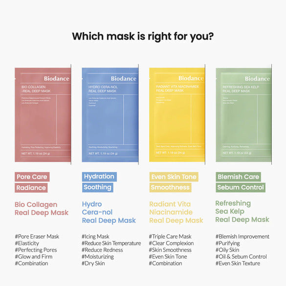 Biodance - Hydro Cera-nol Real Deep Mask - Box of 4