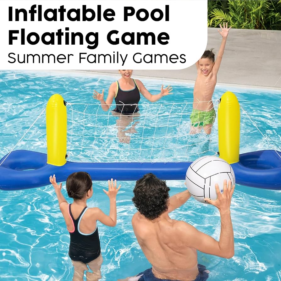 Inflatable Volleyball Pool Set