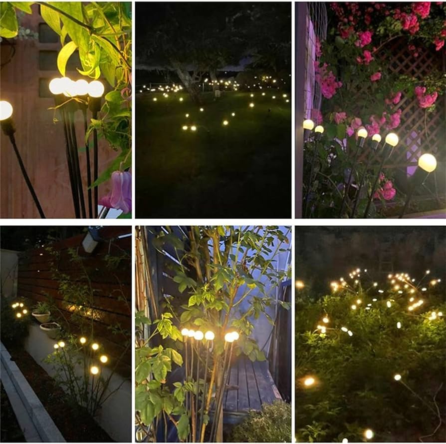 Set Of 2 Solar Firefly Lights