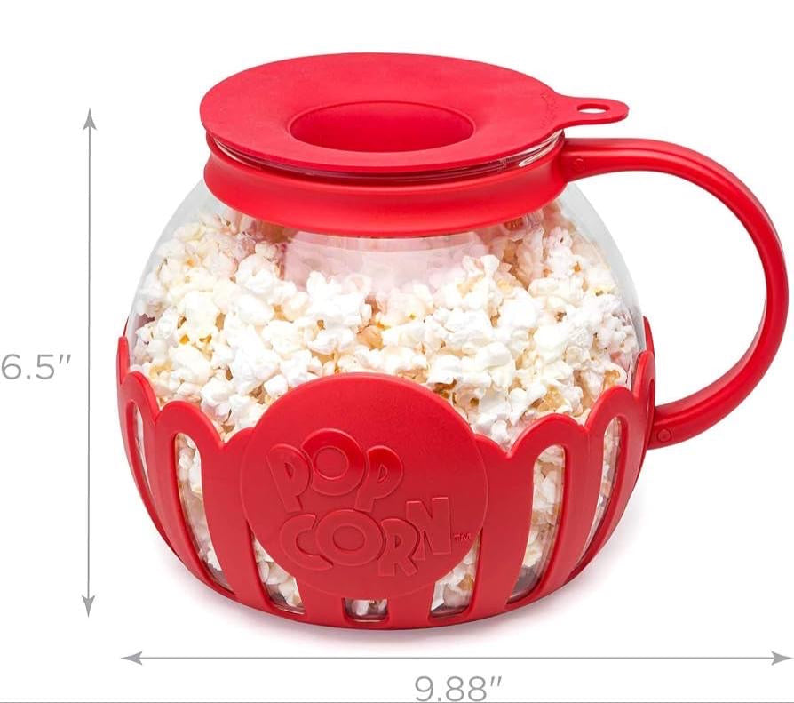 Microwave Glass Popcorn Popper