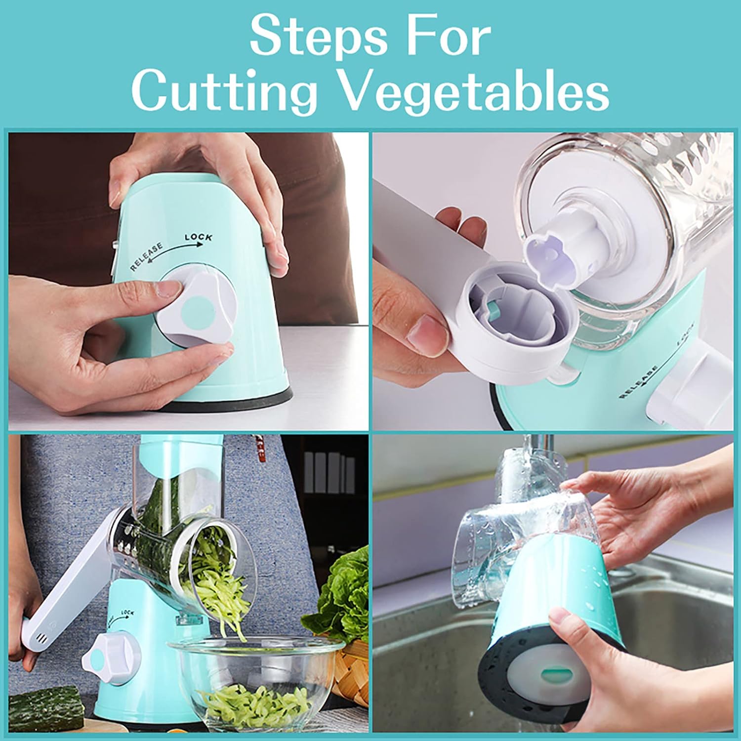 Multi-Functional 3-in-1 Vegetable Cutter & Slicer