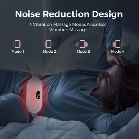 Period heating belt: noise reduction design